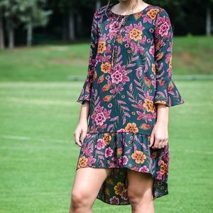 Long sleeve floral dress